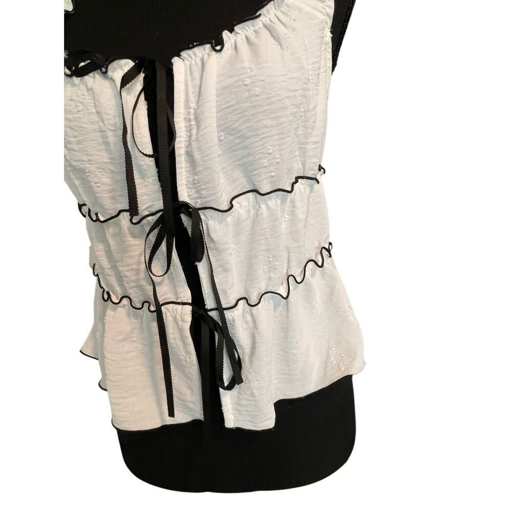 Kirious Women’s Contrast Bow Baby Doll Halter/Tank Top - Picture 8 of 13